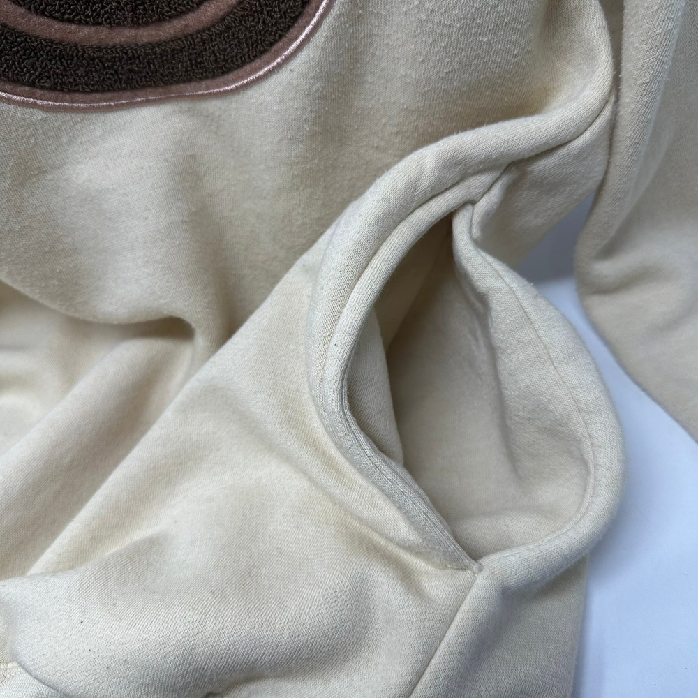 Stitches Hoodie Mens M Cream Chicago Cubs MLB Sherpa Lined Chenille Patch 94972 - Picture 6 of 11